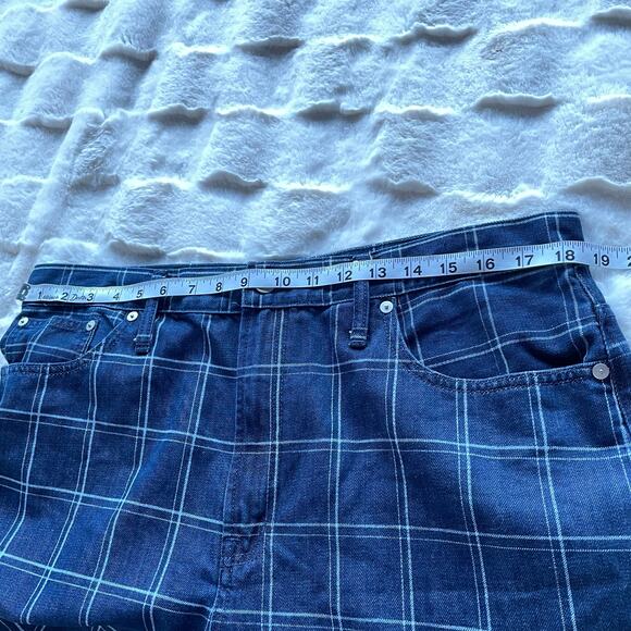 🔥NWOT Madewell Classic The Perfect Vintage Wide Leg Jean In Windowpane Checks - Picture 11 of 16